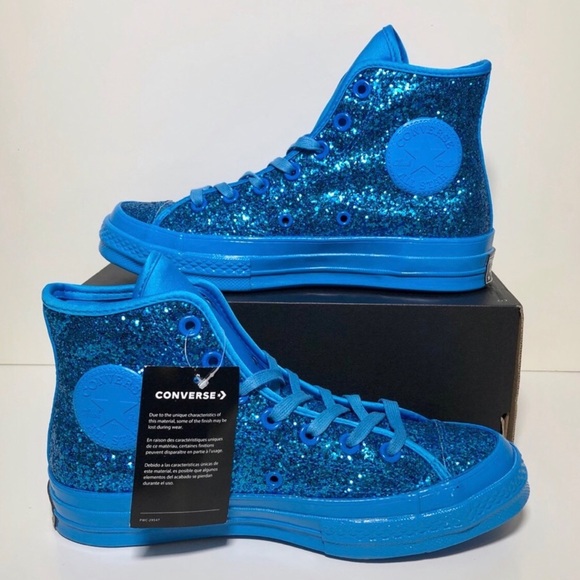 Converse Shoes - Converse Chuck 70 Hi Glitter Blue Unisex